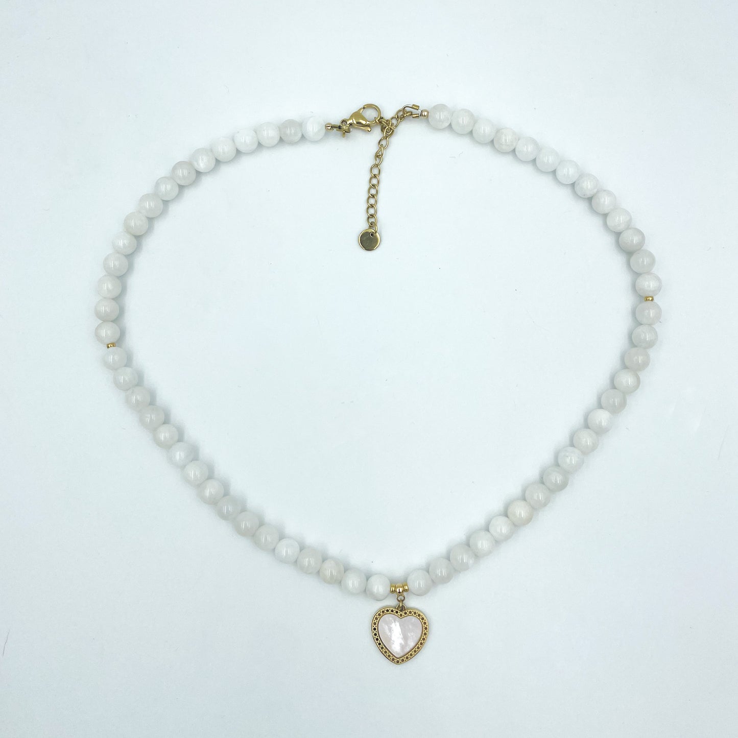 COLLIER CŒUR PIERRE DE LUNE